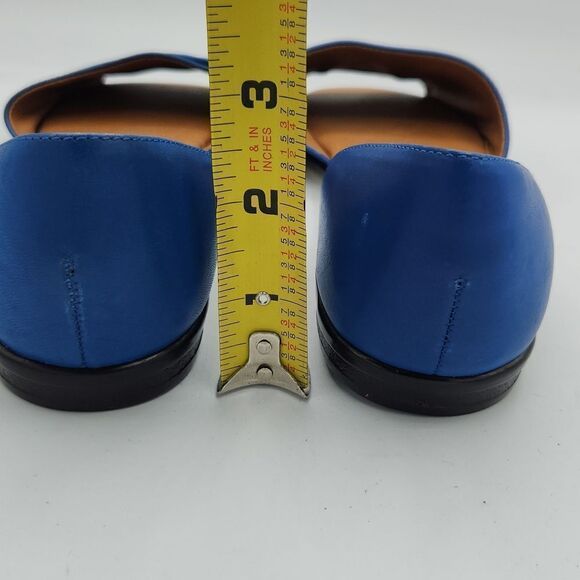 Vintage Hunt Club 80’s Royal blue slide on open Toe flats - Picture 7 of 7